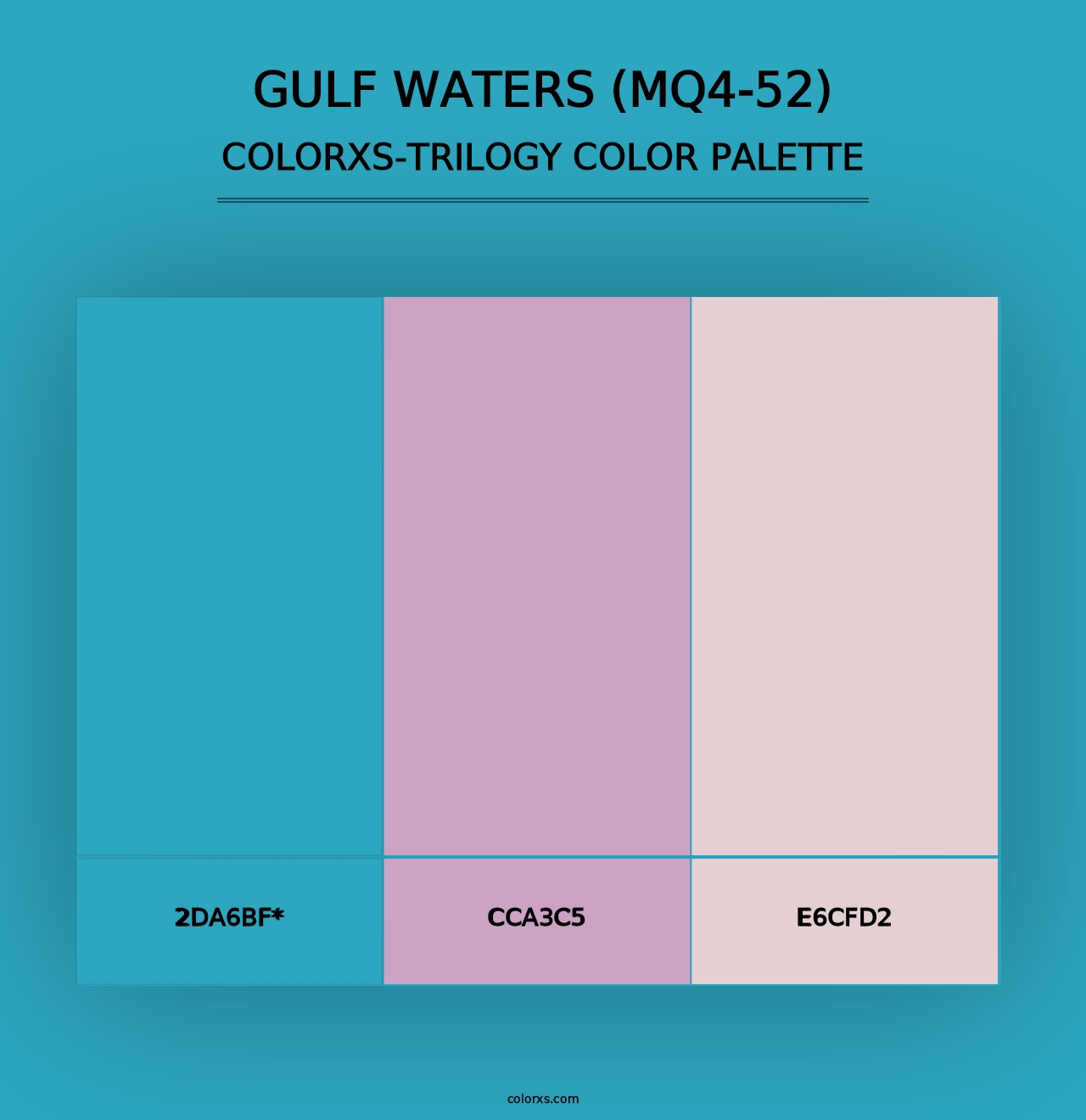 Gulf Waters (MQ4-52) - Colorxs Trilogy Palette