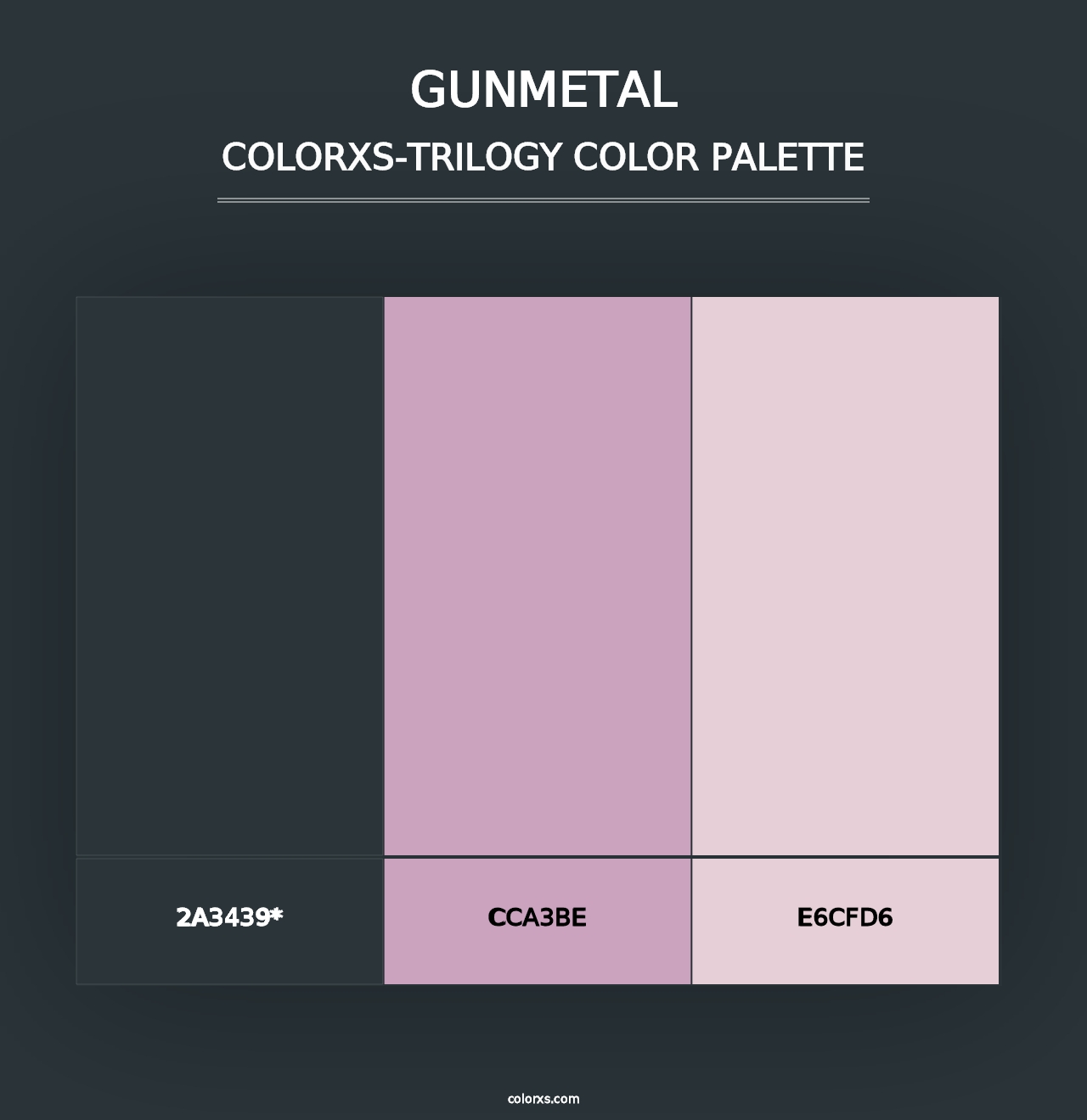 Gunmetal - Colorxs Trilogy Palette