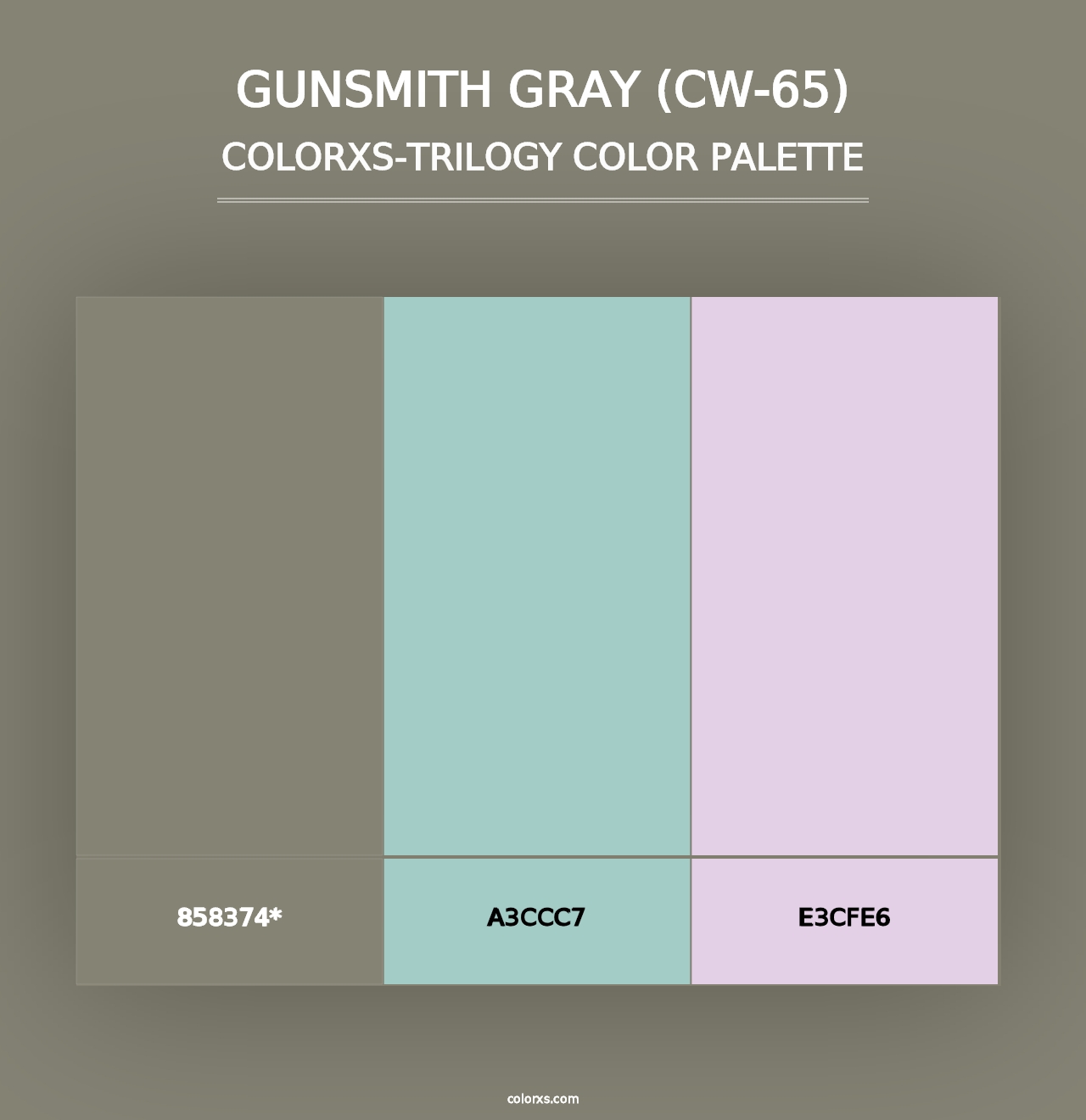 Gunsmith Gray (CW-65) - Colorxs Trilogy Palette