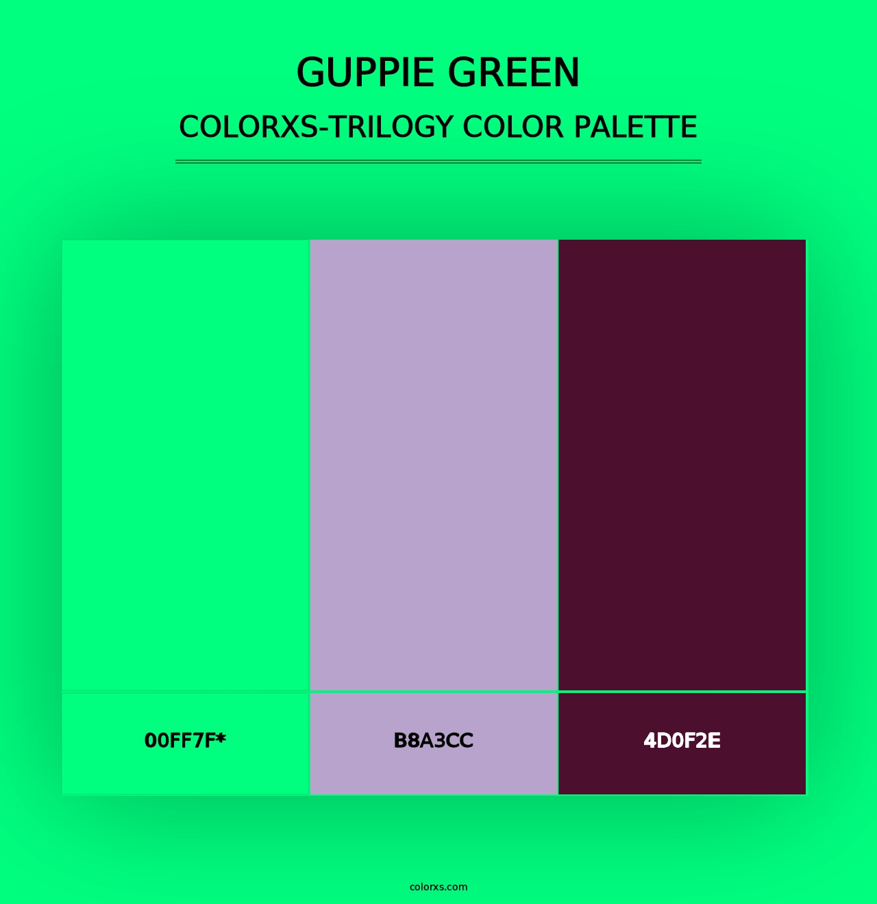 Guppie green - Colorxs Trilogy Palette