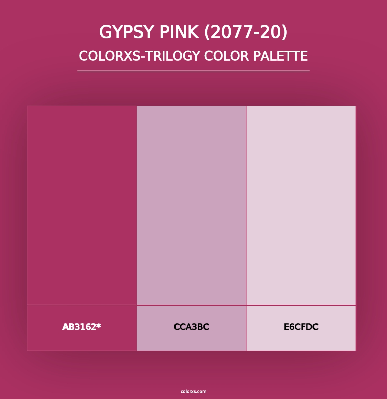 Gypsy Pink (2077-20) - Colorxs Trilogy Palette