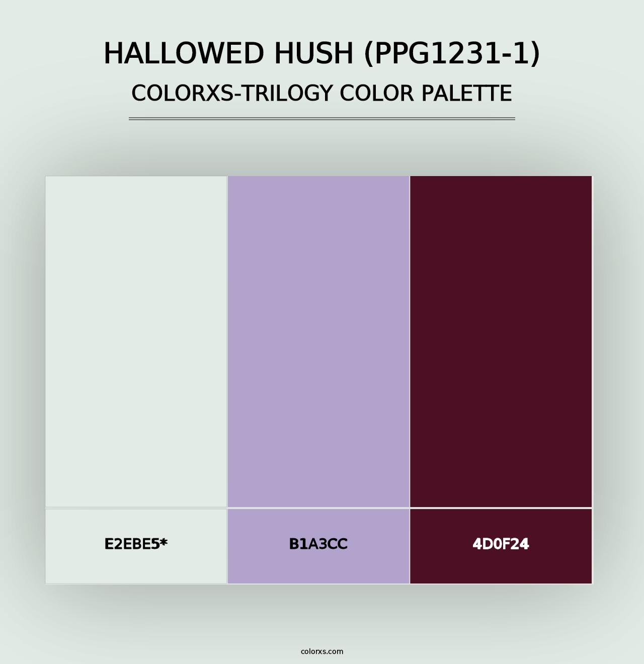 Hallowed Hush (PPG1231-1) - Colorxs Trilogy Palette