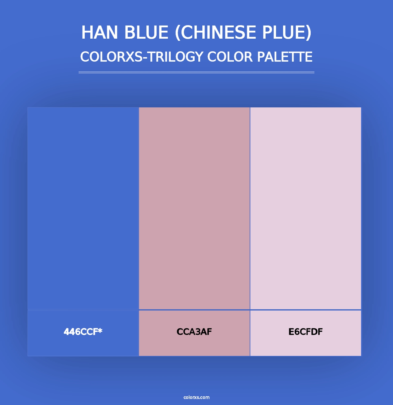 Han Blue (Chinese Plue) - Colorxs Trilogy Palette