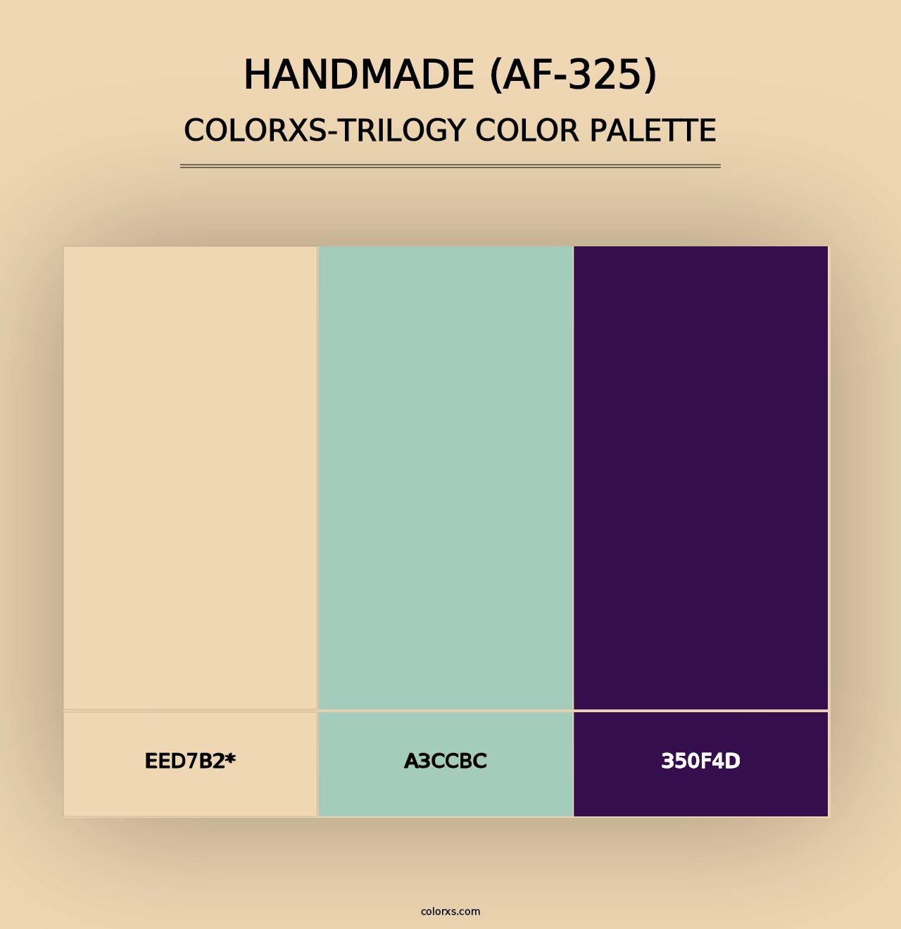 Handmade (AF-325) - Colorxs Trilogy Palette