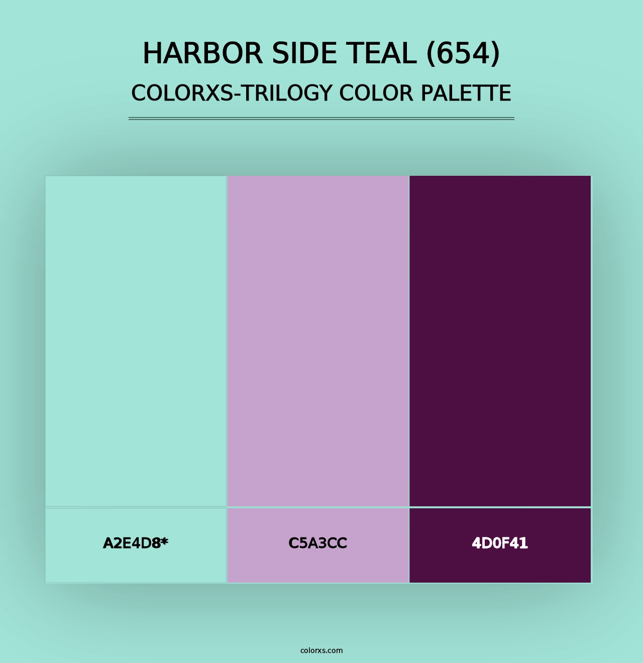 Harbor Side Teal (654) - Colorxs Trilogy Palette