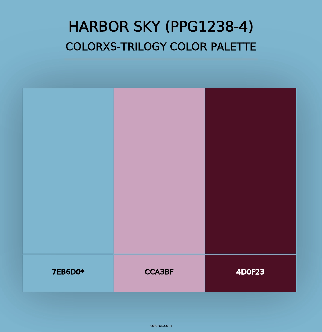 Harbor Sky (PPG1238-4) - Colorxs Trilogy Palette