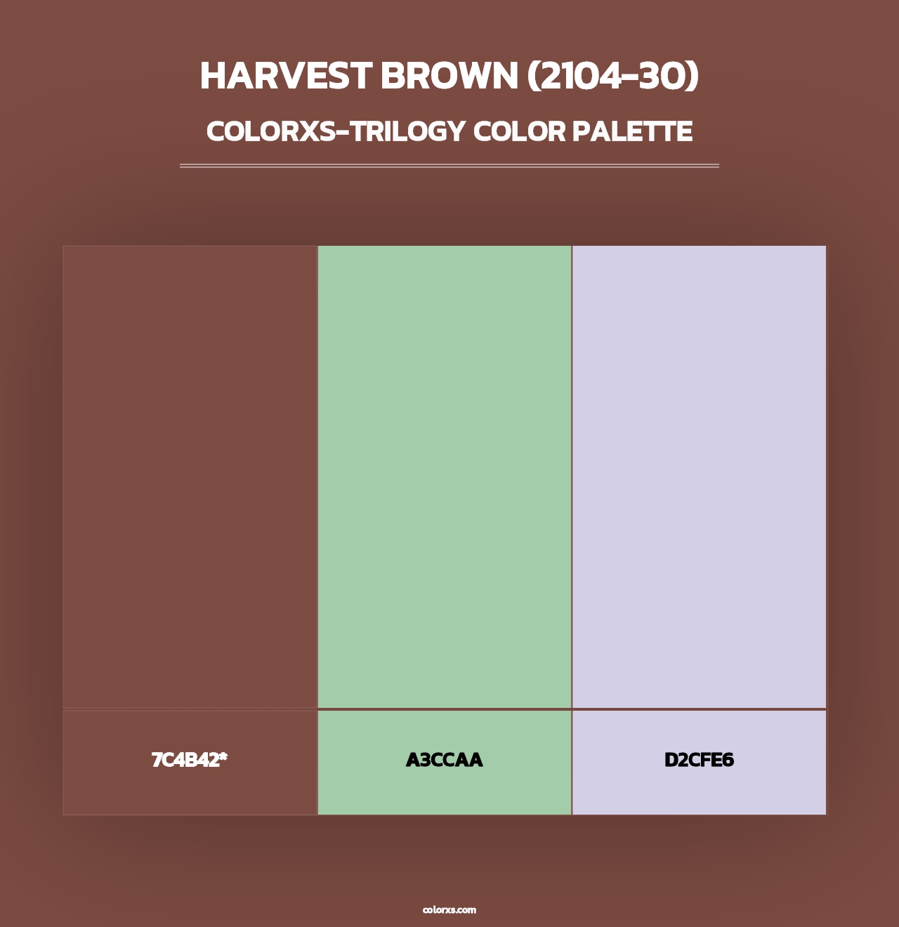 Harvest Brown (2104-30) - Colorxs Trilogy Palette