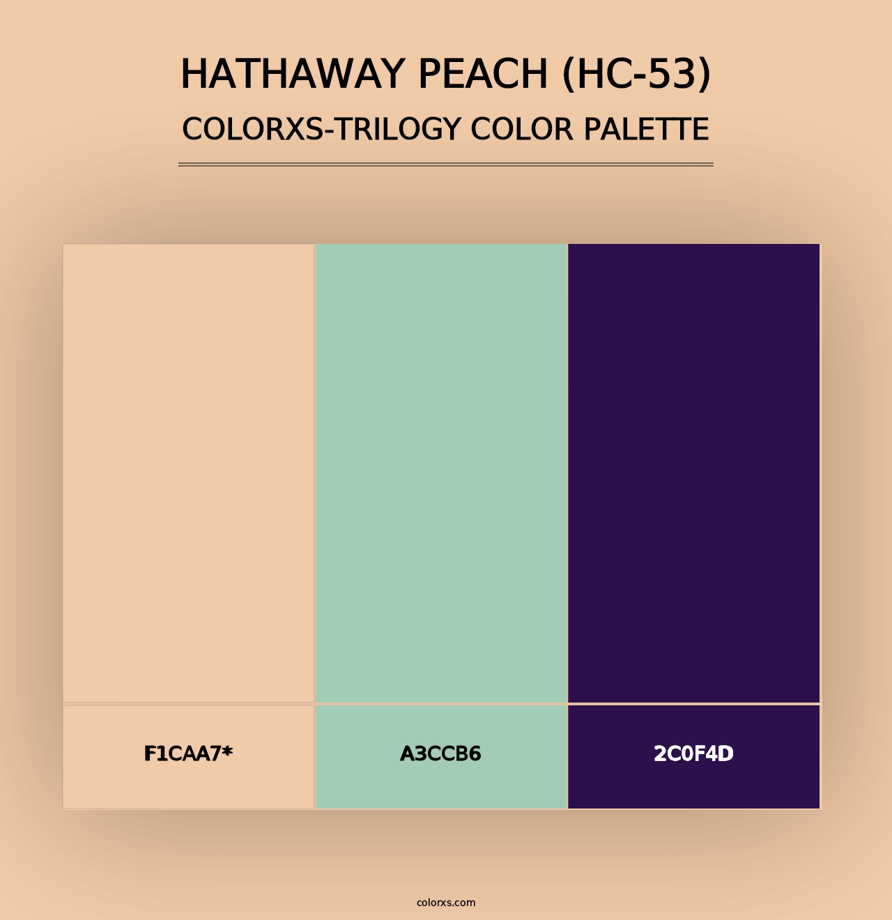 Hathaway Peach (HC-53) - Colorxs Trilogy Palette