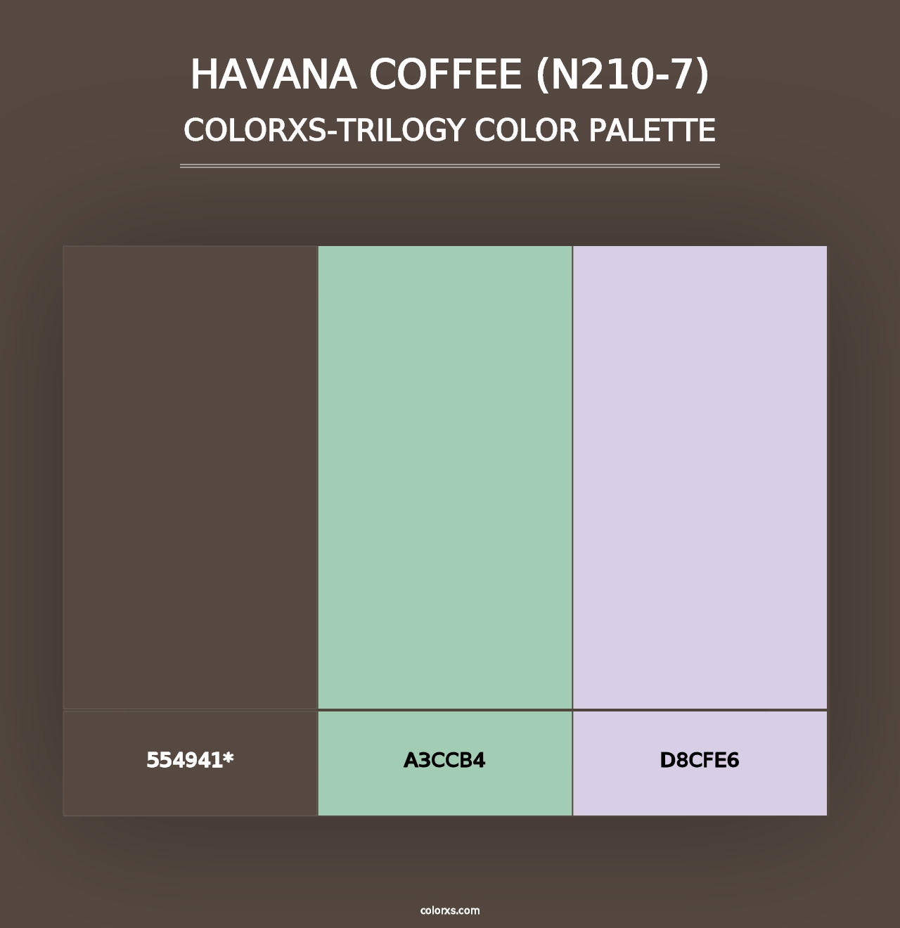 Havana Coffee (N210-7) - Colorxs Trilogy Palette