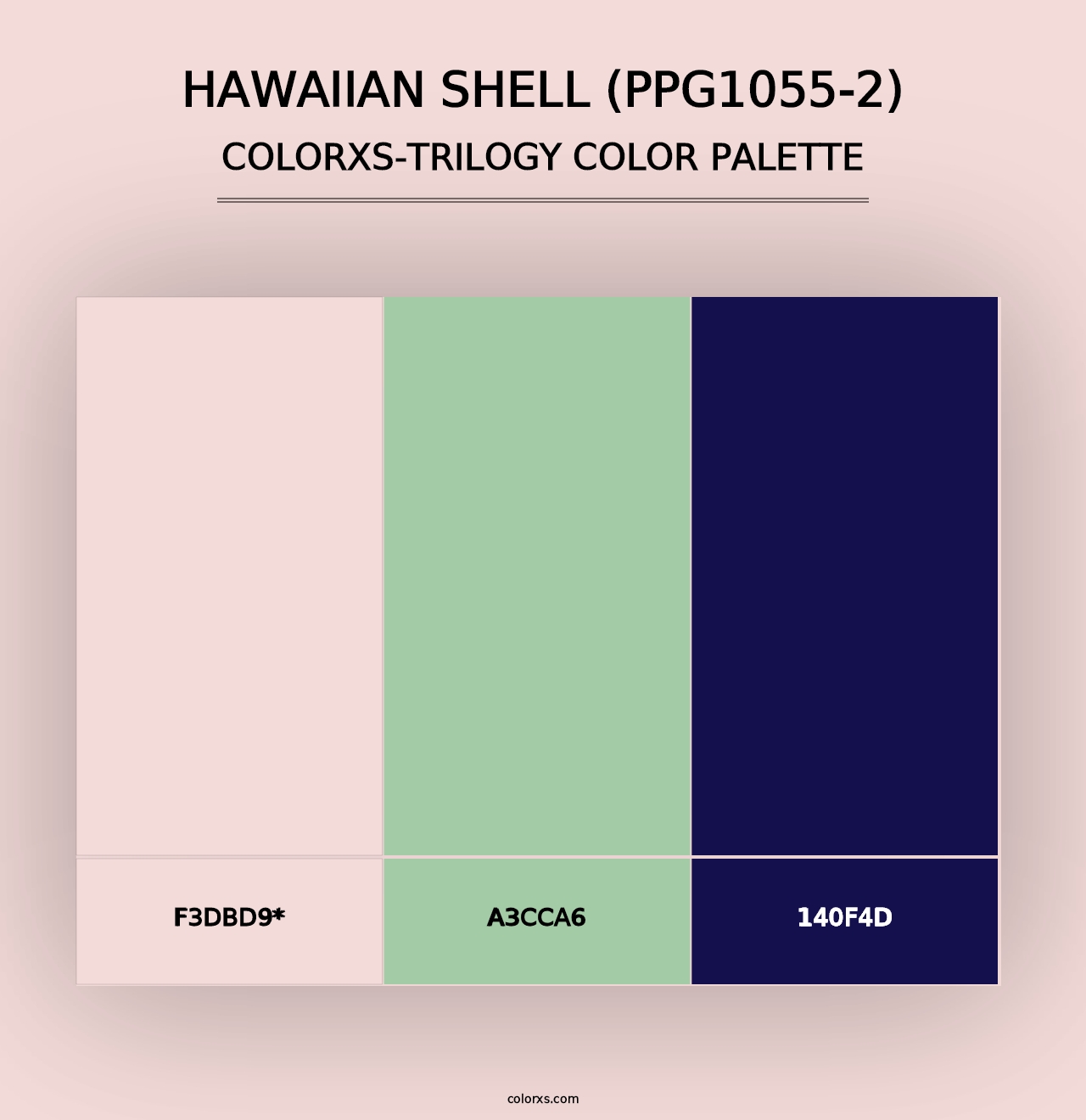 Hawaiian Shell (PPG1055-2) - Colorxs Trilogy Palette