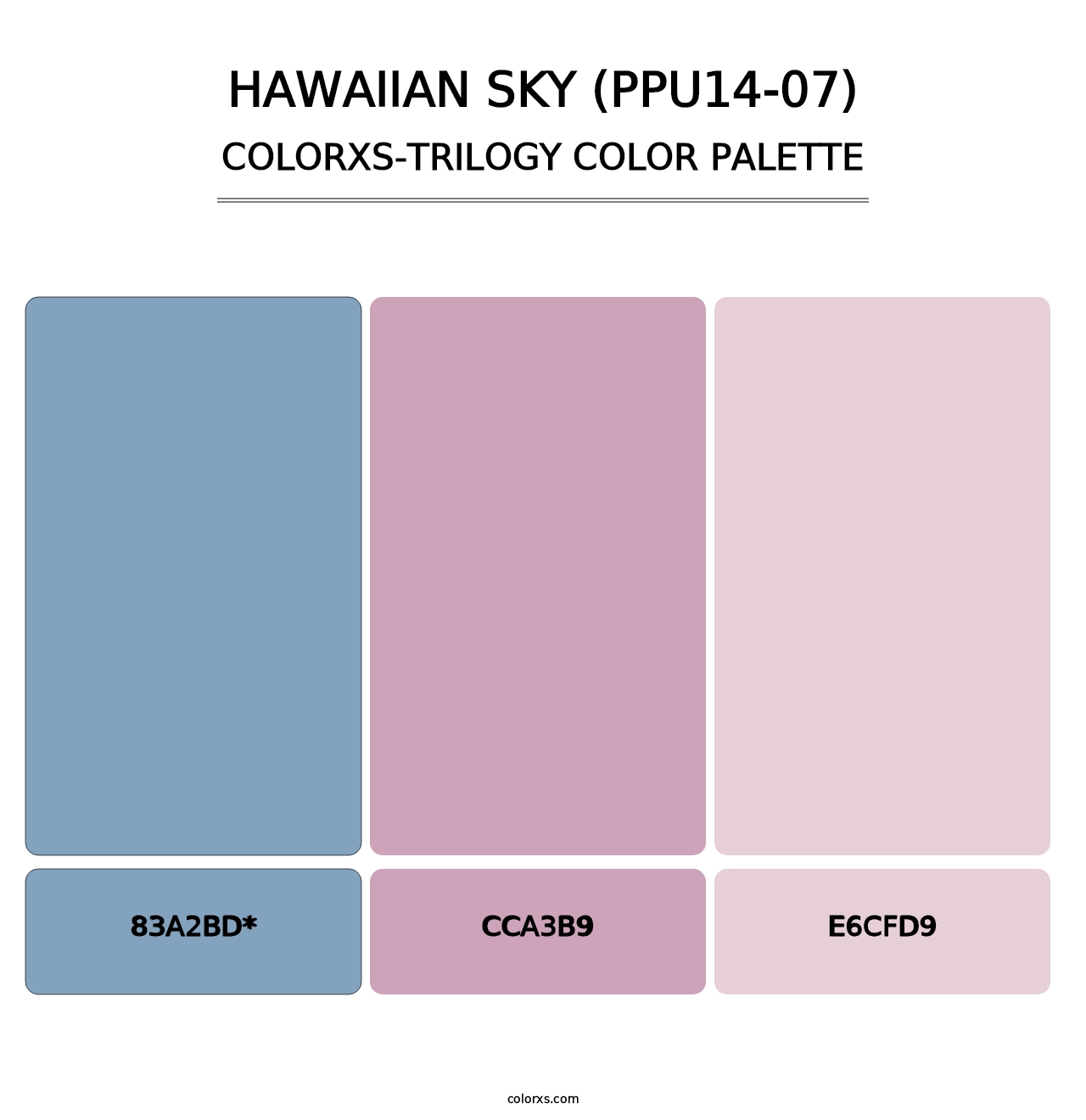 Hawaiian Sky (PPU14-07) - Colorxs Trilogy Palette