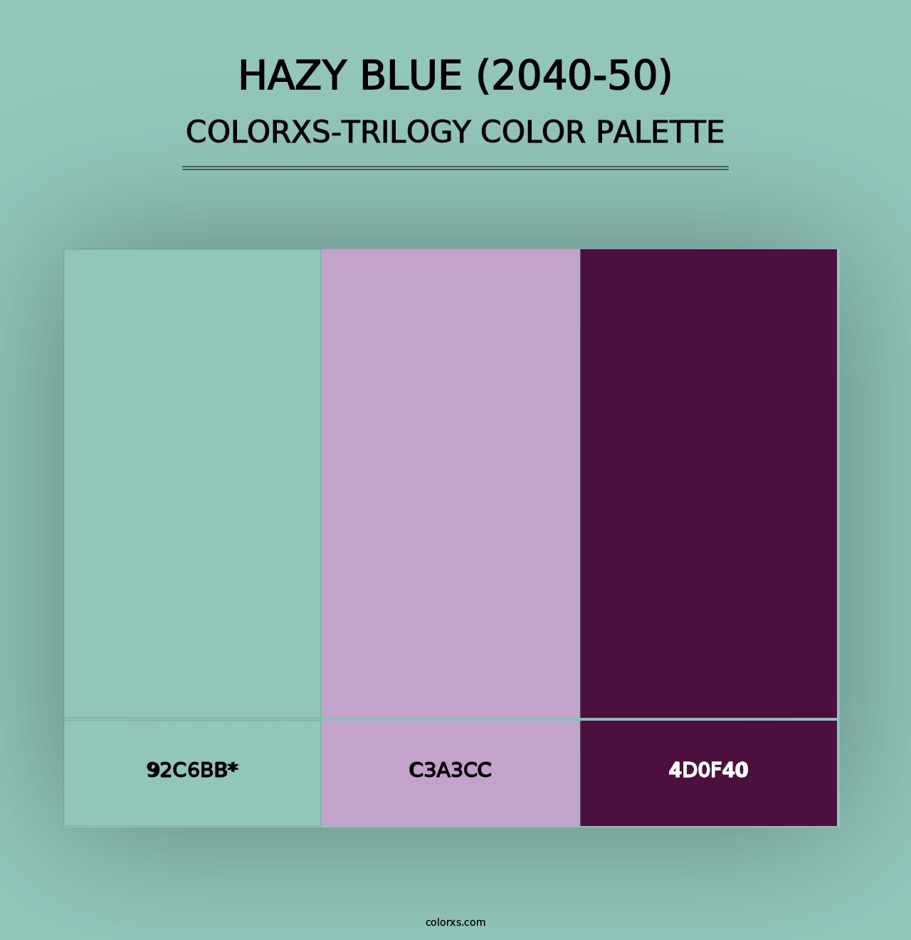 Hazy Blue (2040-50) - Colorxs Trilogy Palette