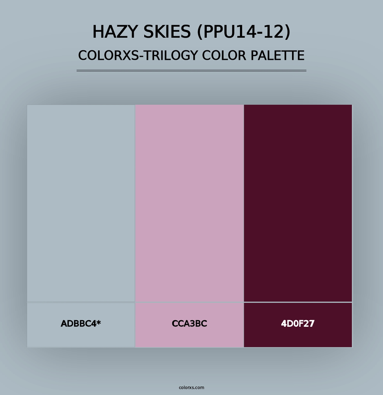 Hazy Skies (PPU14-12) - Colorxs Trilogy Palette