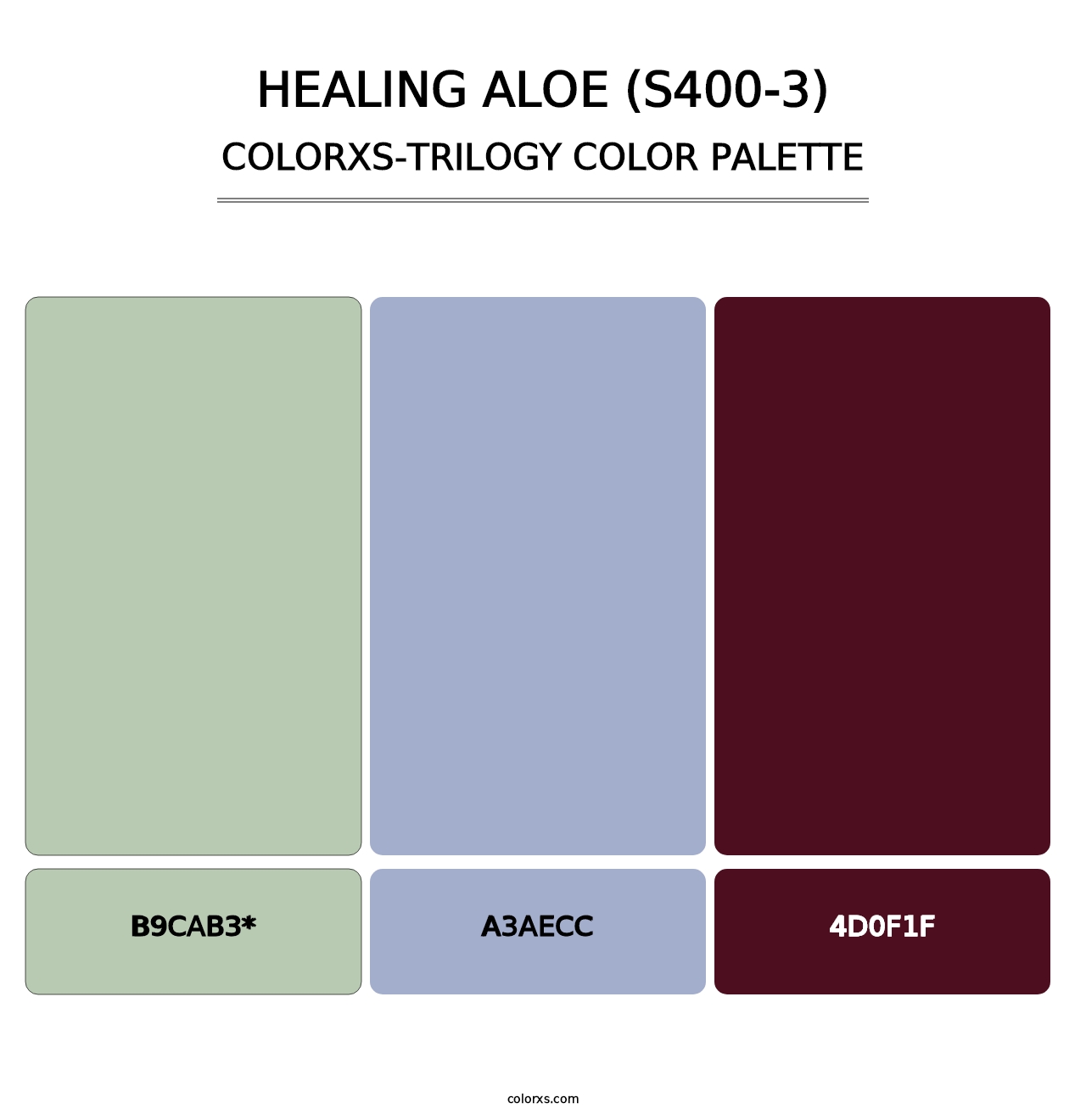 Healing Aloe (S400-3) - Colorxs Trilogy Palette