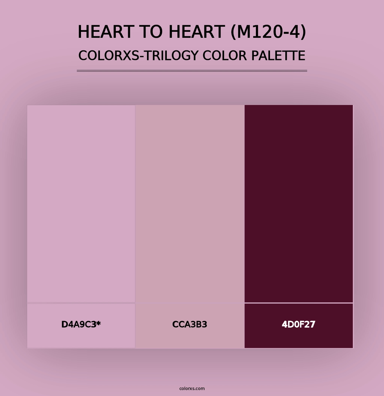 Heart To Heart (M120-4) - Colorxs Trilogy Palette