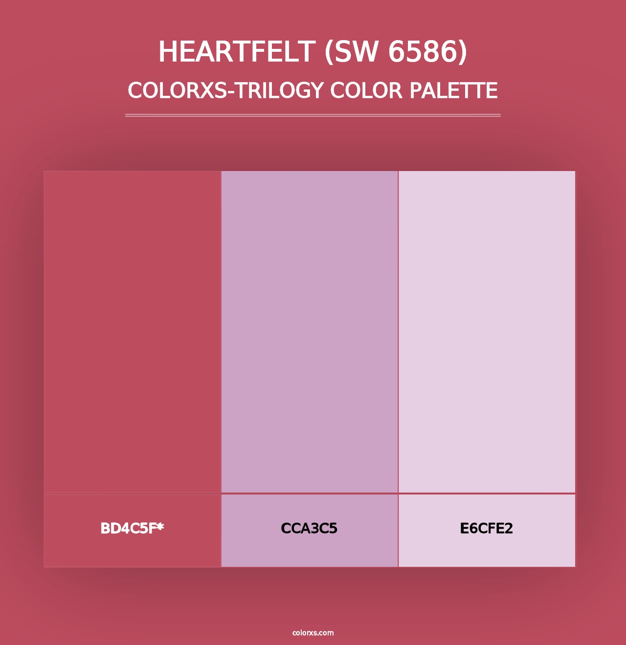 Heartfelt (SW 6586) - Colorxs Trilogy Palette