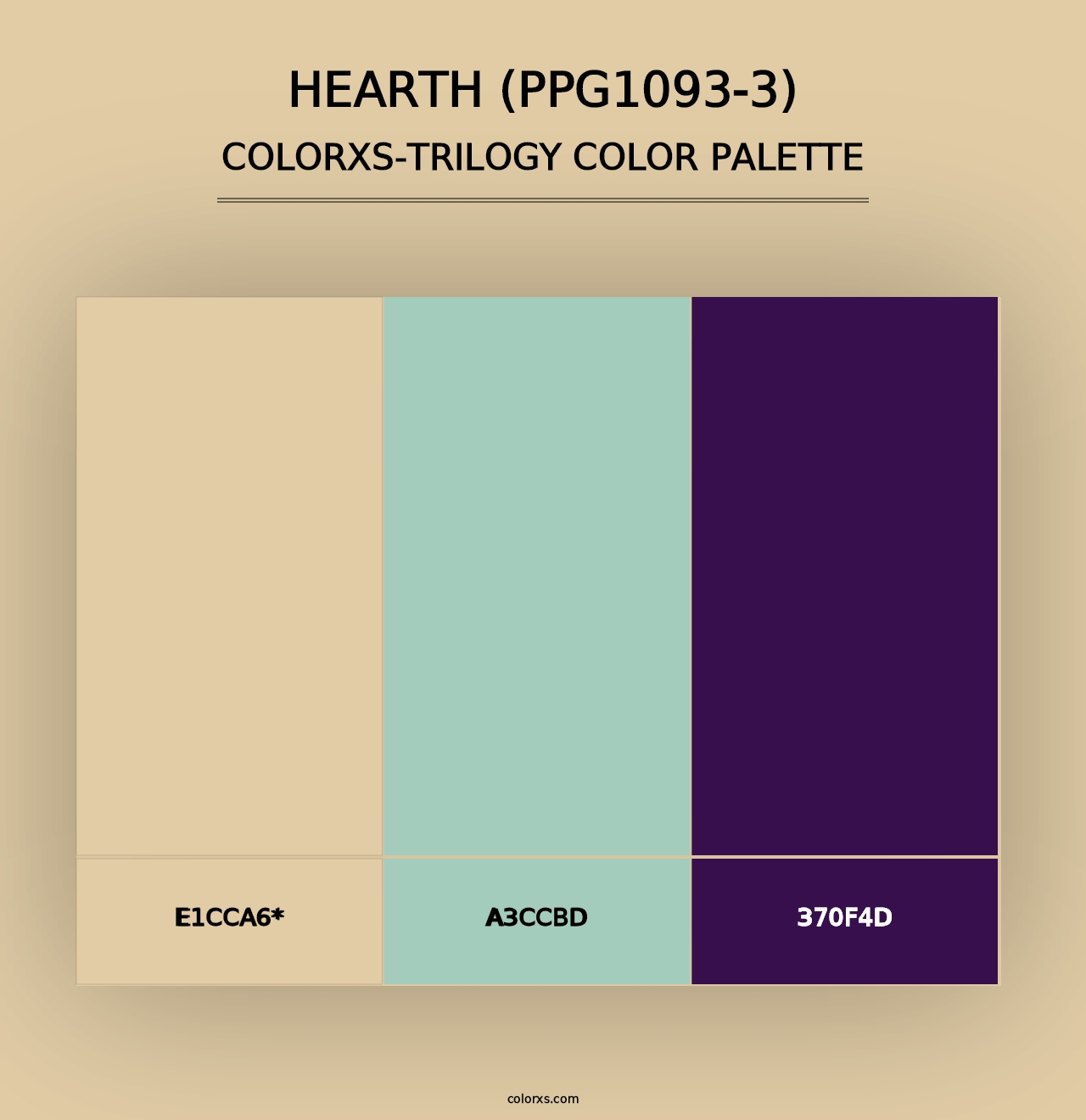 Hearth (PPG1093-3) - Colorxs Trilogy Palette