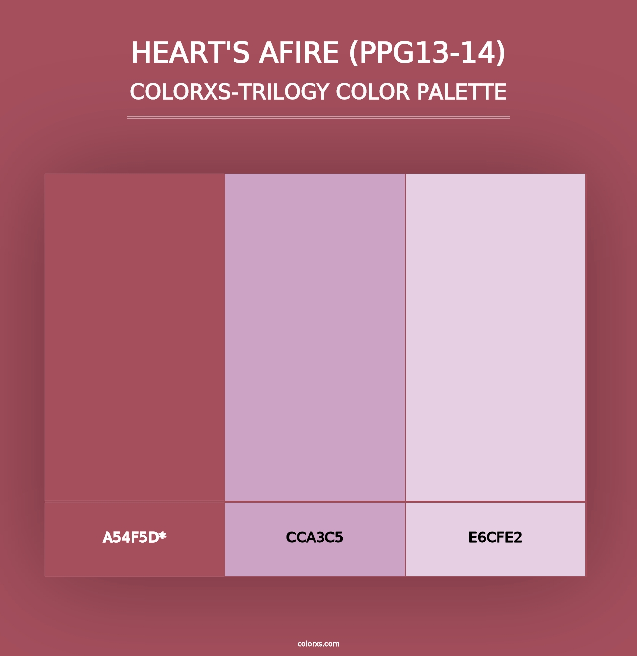 Heart's Afire (PPG13-14) - Colorxs Trilogy Palette