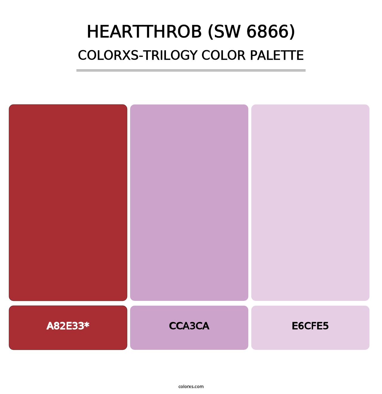 Heartthrob (SW 6866) - Colorxs Trilogy Palette