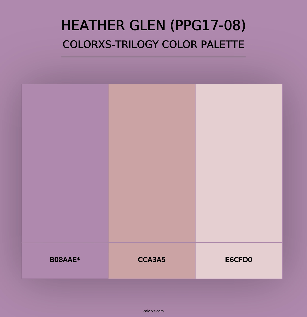 Heather Glen (PPG17-08) - Colorxs Trilogy Palette