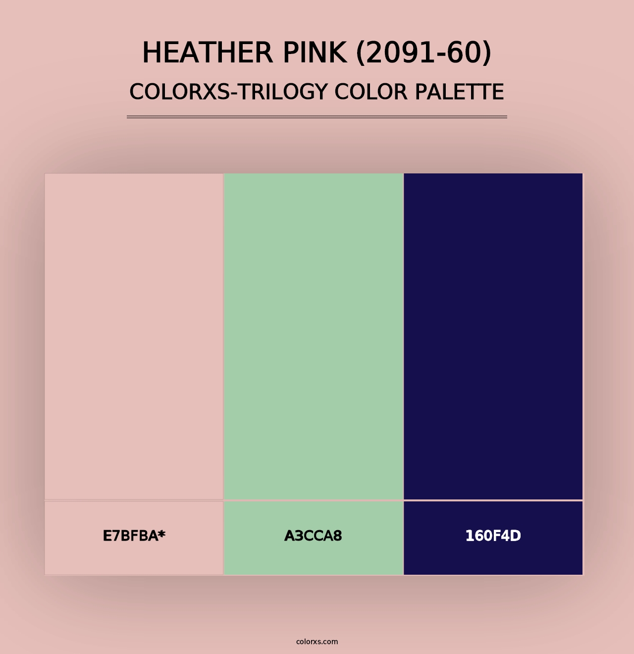 Heather Pink (2091-60) - Colorxs Trilogy Palette