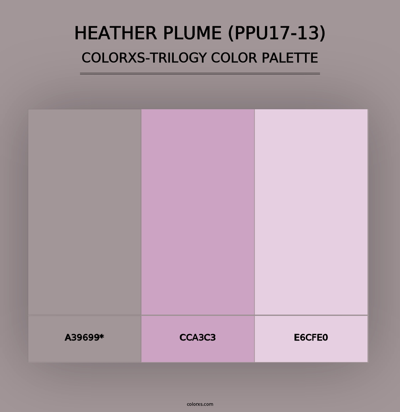 Heather Plume (PPU17-13) - Colorxs Trilogy Palette