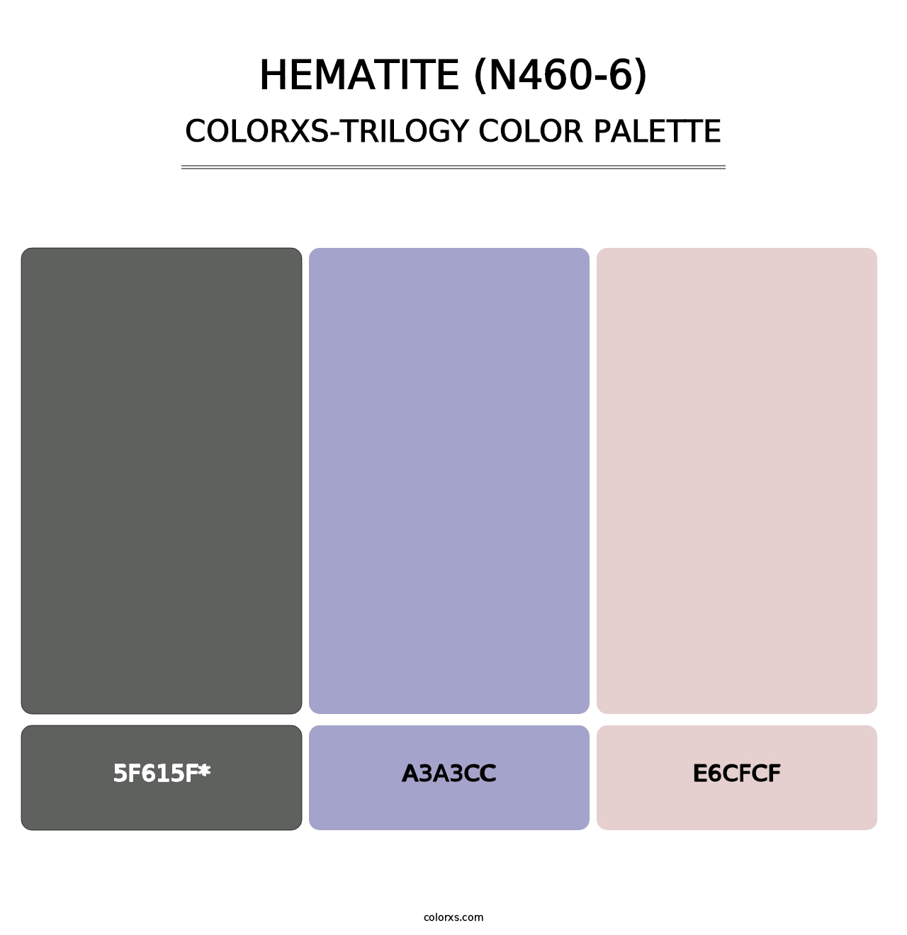 Hematite (N460-6) - Colorxs Trilogy Palette