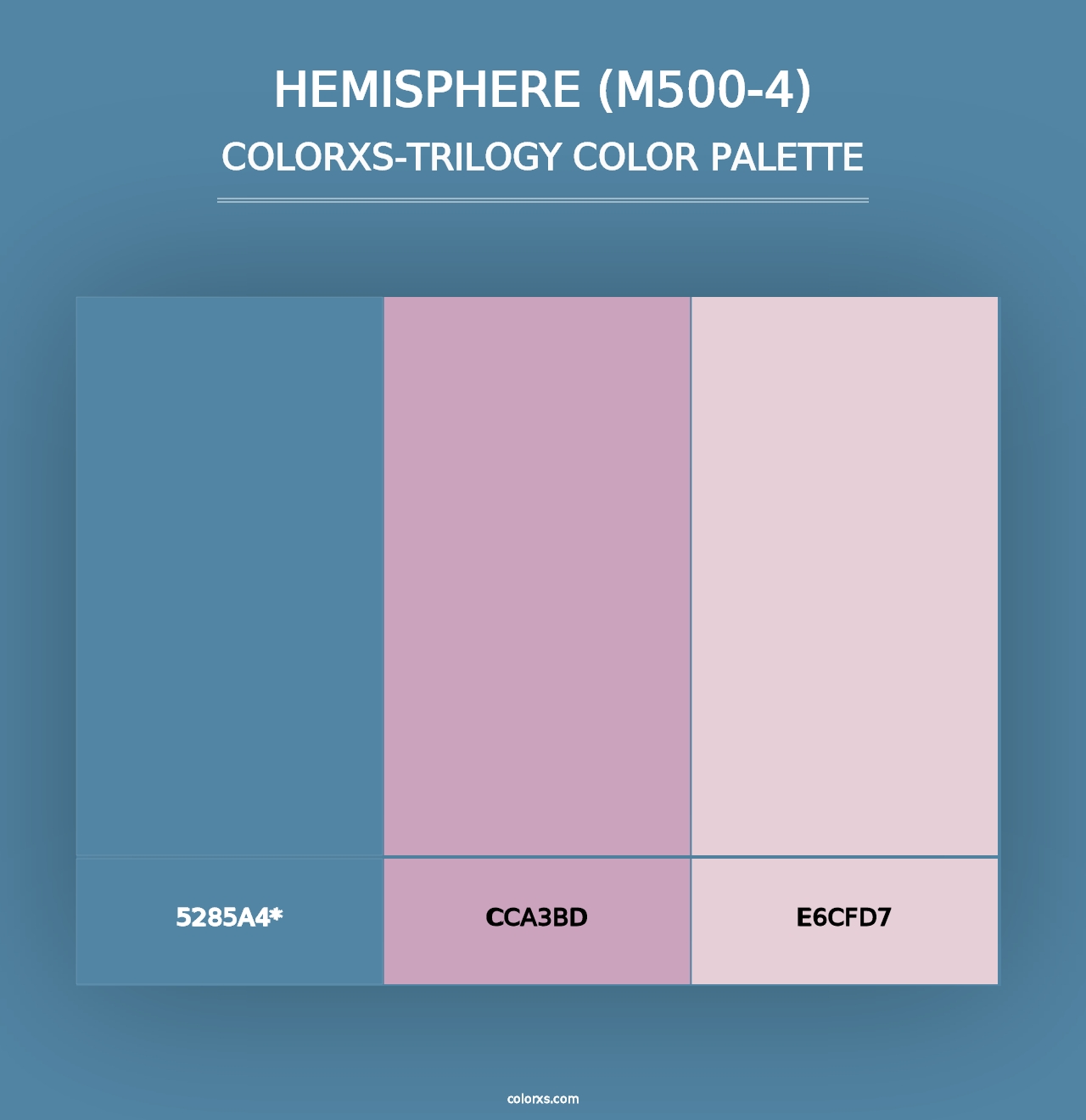 Hemisphere (M500-4) - Colorxs Trilogy Palette