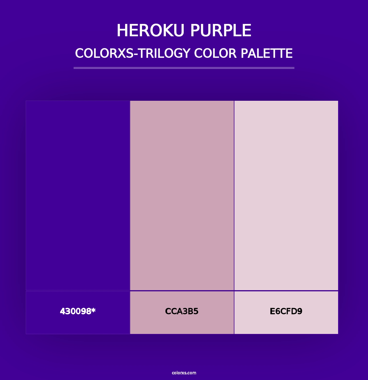 Heroku Purple - Colorxs Trilogy Palette