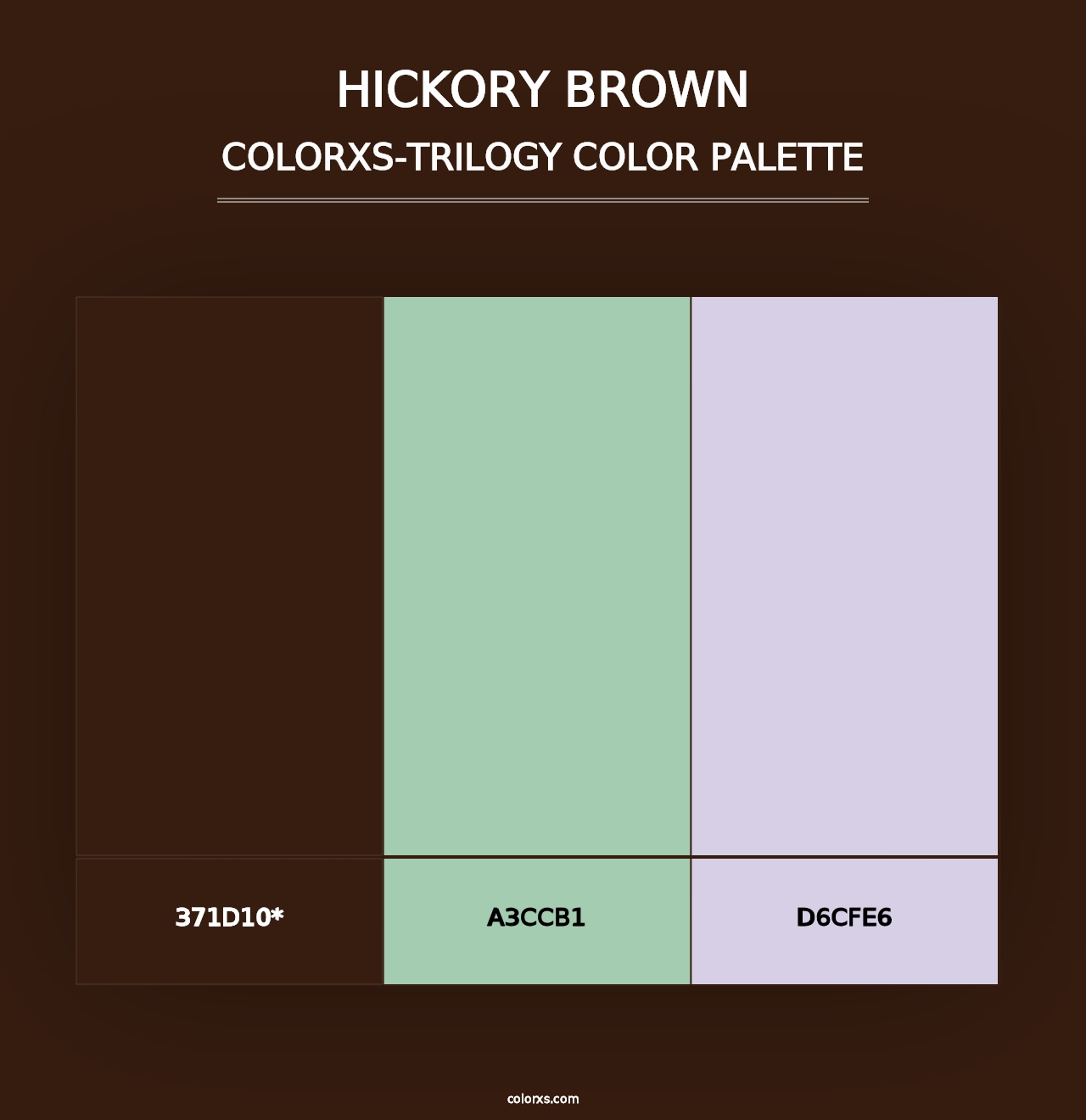 Hickory Brown - Colorxs Trilogy Palette