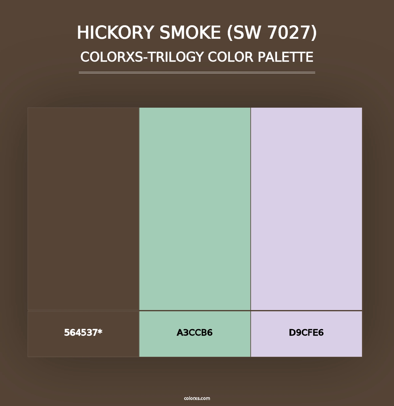 Hickory Smoke (SW 7027) - Colorxs Trilogy Palette