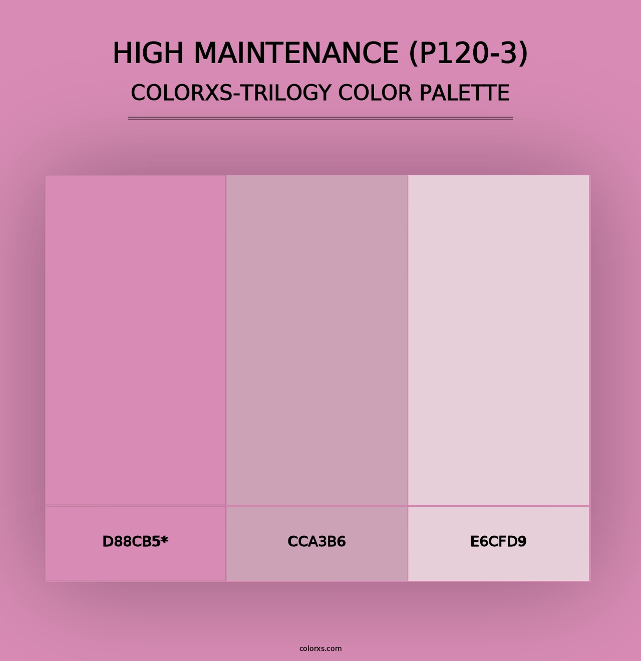 High Maintenance (P120-3) - Colorxs Trilogy Palette