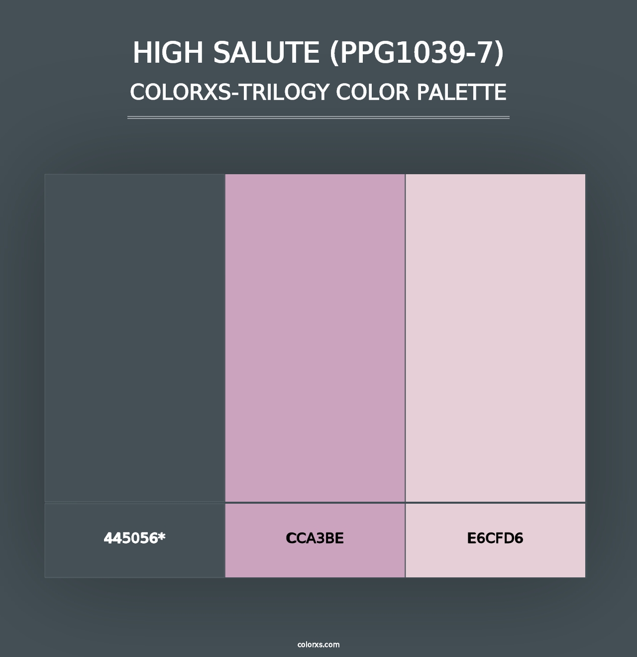 High Salute (PPG1039-7) - Colorxs Trilogy Palette