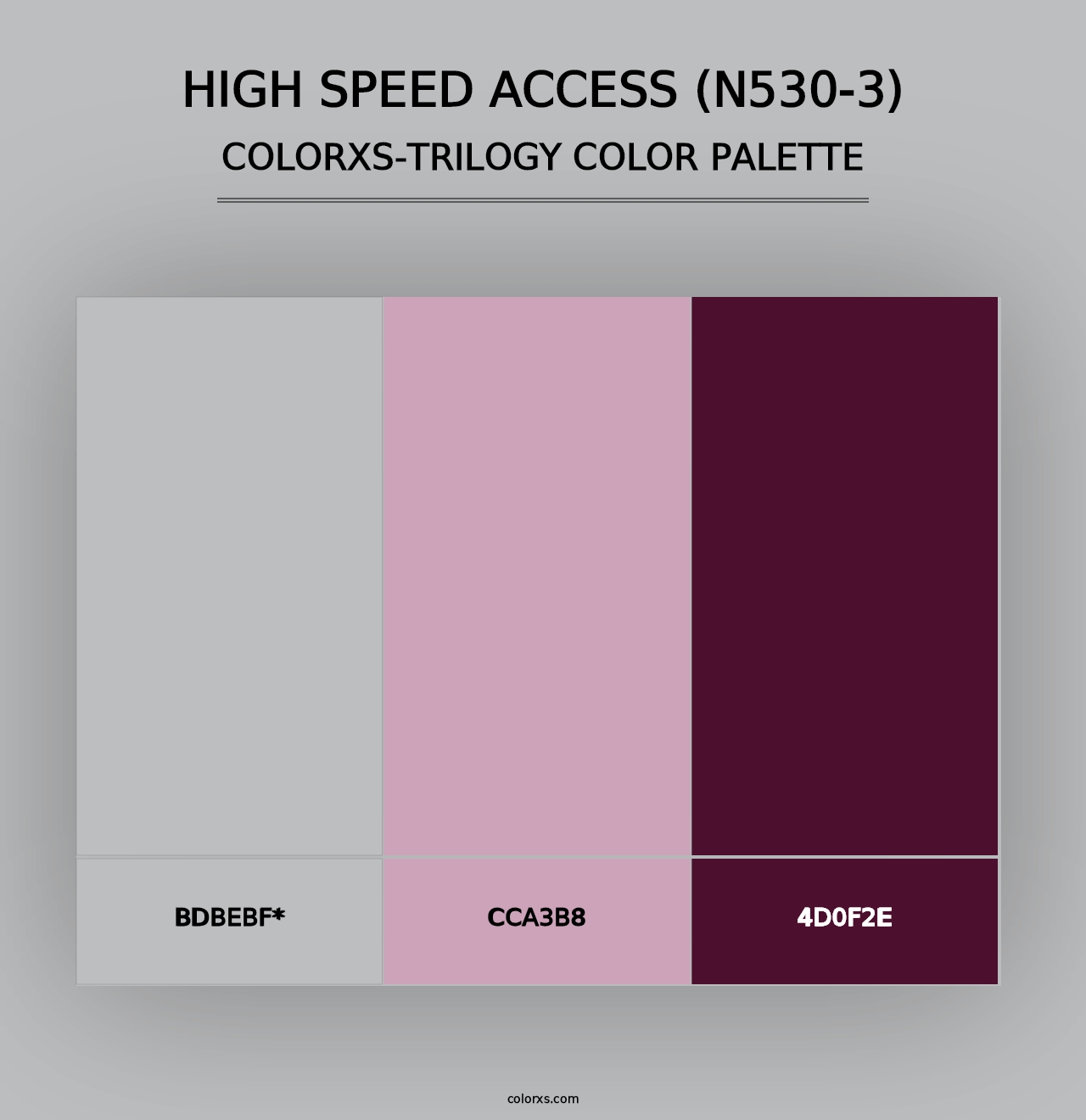 High Speed Access (N530-3) - Colorxs Trilogy Palette