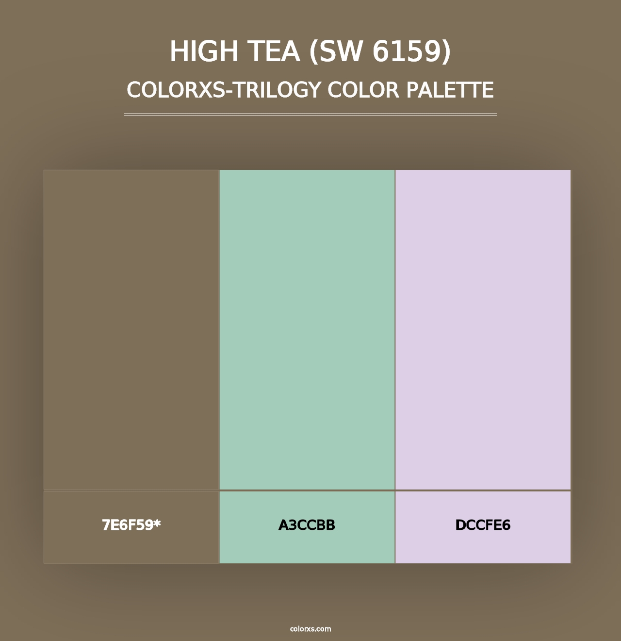 High Tea (SW 6159) - Colorxs Trilogy Palette