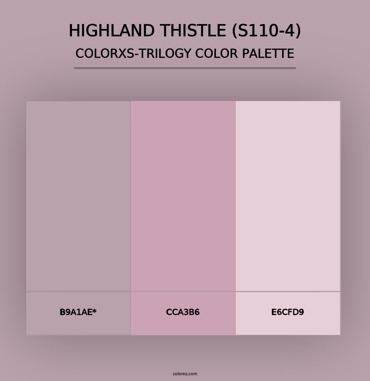 Highland Thistle (S110-4) - Colorxs Trilogy Palette