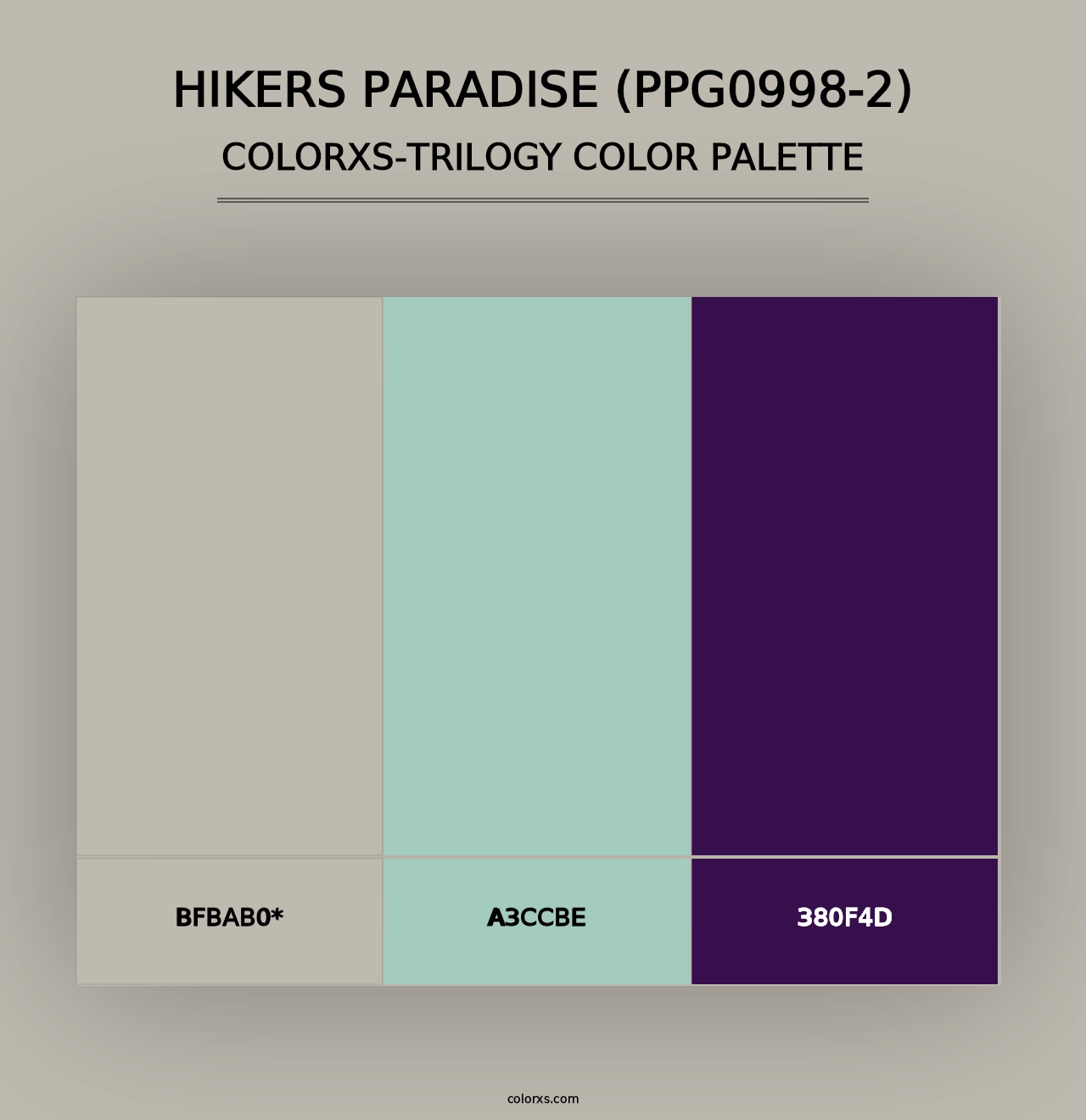 Hikers Paradise (PPG0998-2) - Colorxs Trilogy Palette