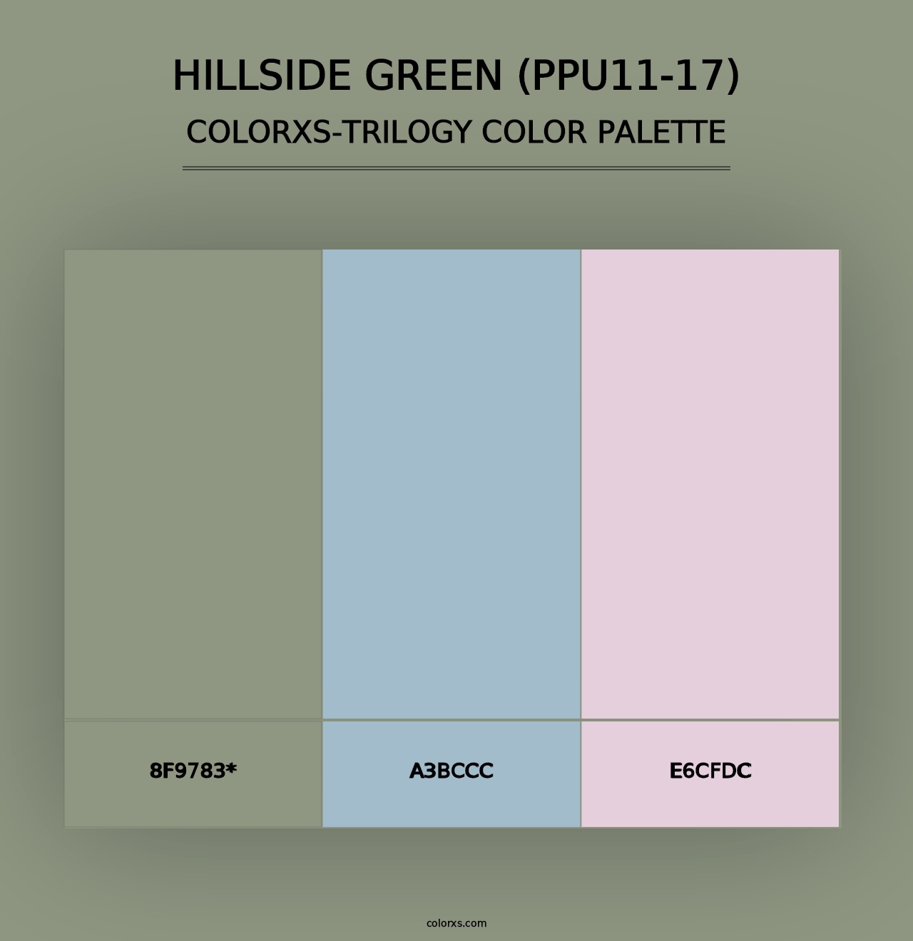 Hillside Green (PPU11-17) - Colorxs Trilogy Palette