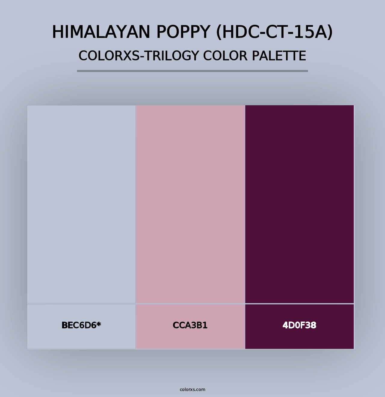 Himalayan Poppy (HDC-CT-15A) - Colorxs Trilogy Palette