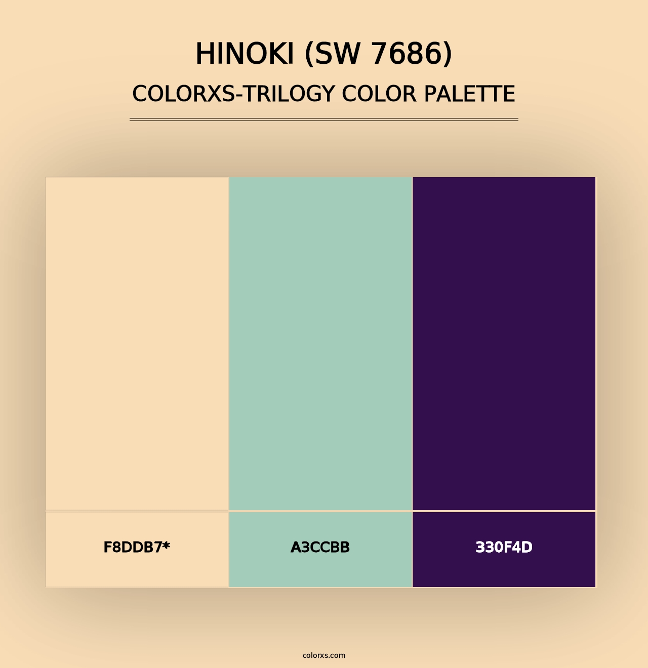 Hinoki (SW 7686) - Colorxs Trilogy Palette