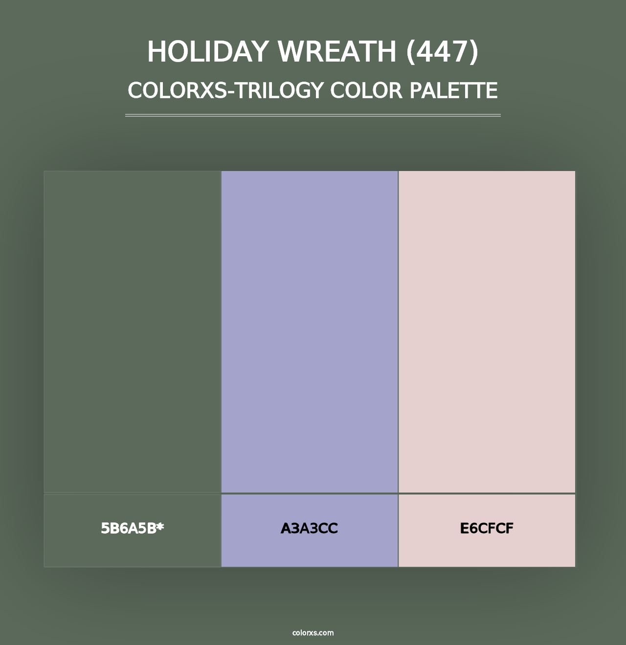 Holiday Wreath (447) - Colorxs Trilogy Palette