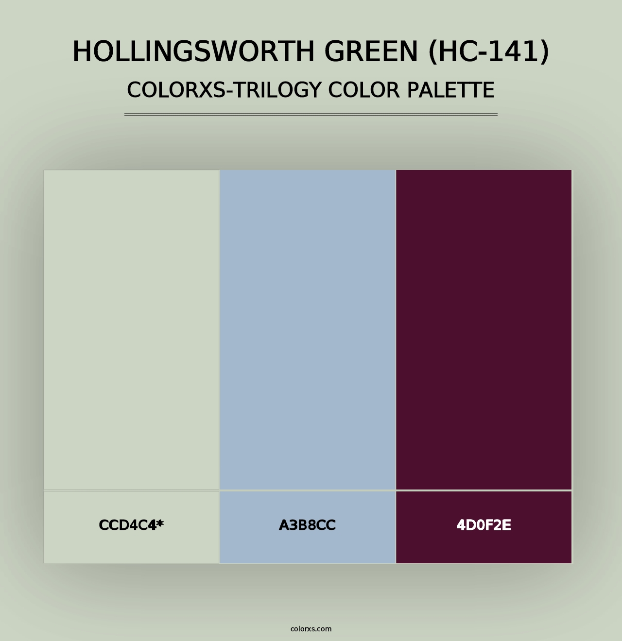 Hollingsworth Green (HC-141) - Colorxs Trilogy Palette