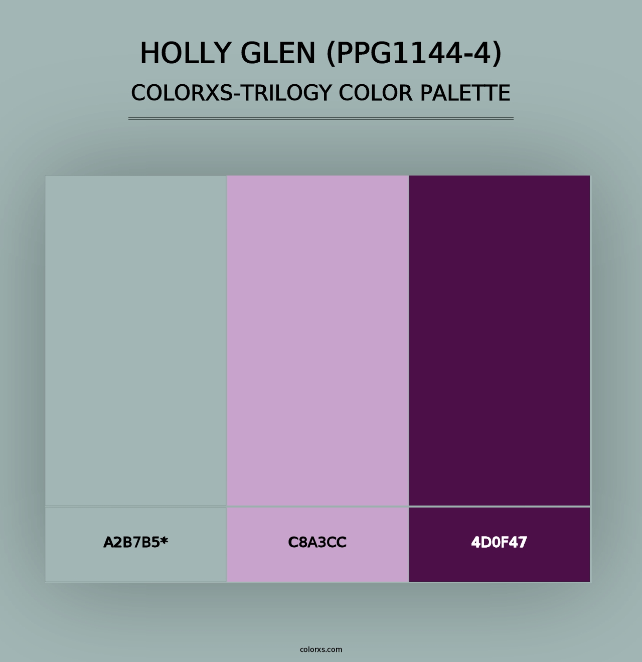 Holly Glen (PPG1144-4) - Colorxs Trilogy Palette