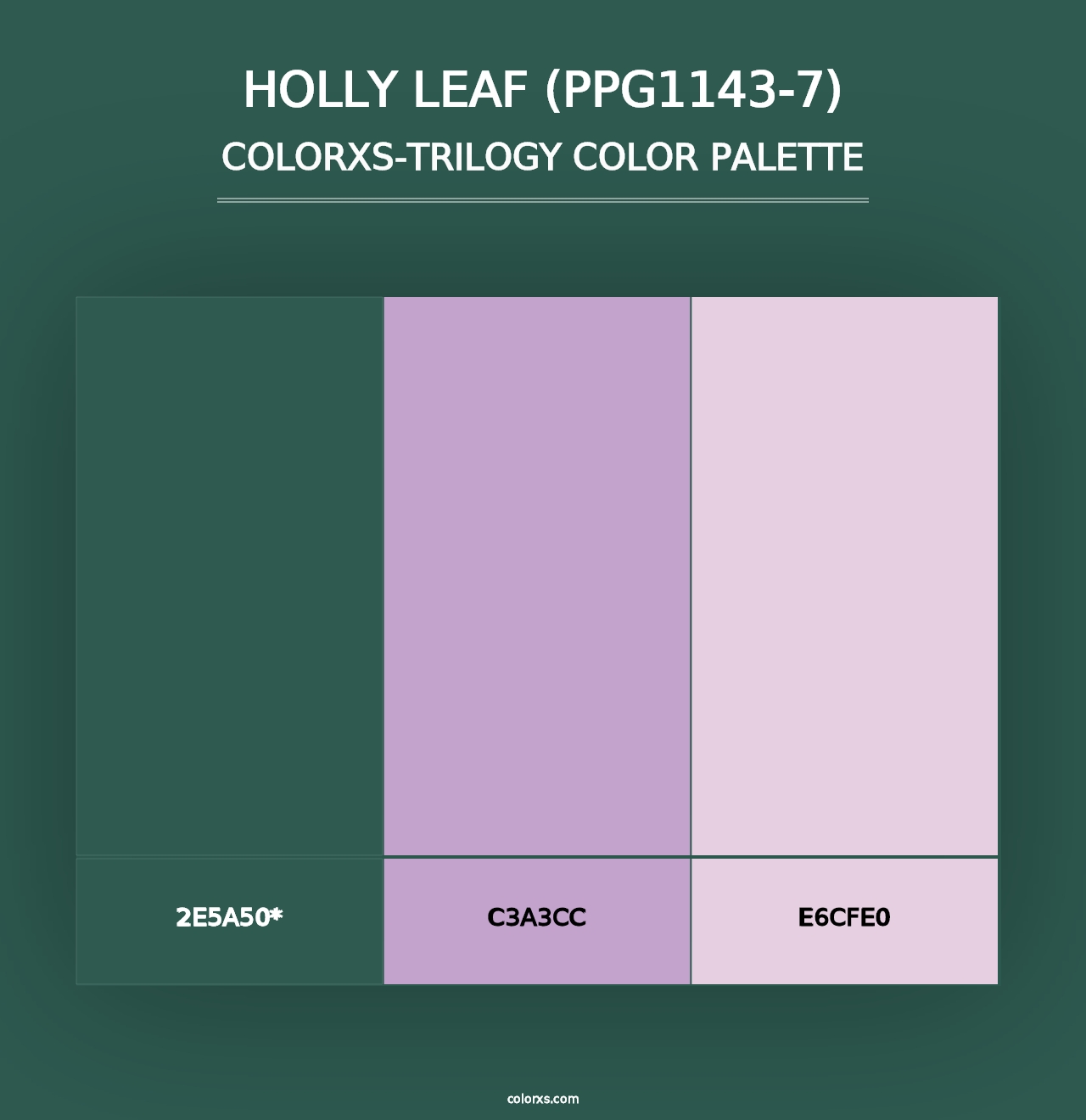 Holly Leaf (PPG1143-7) - Colorxs Trilogy Palette