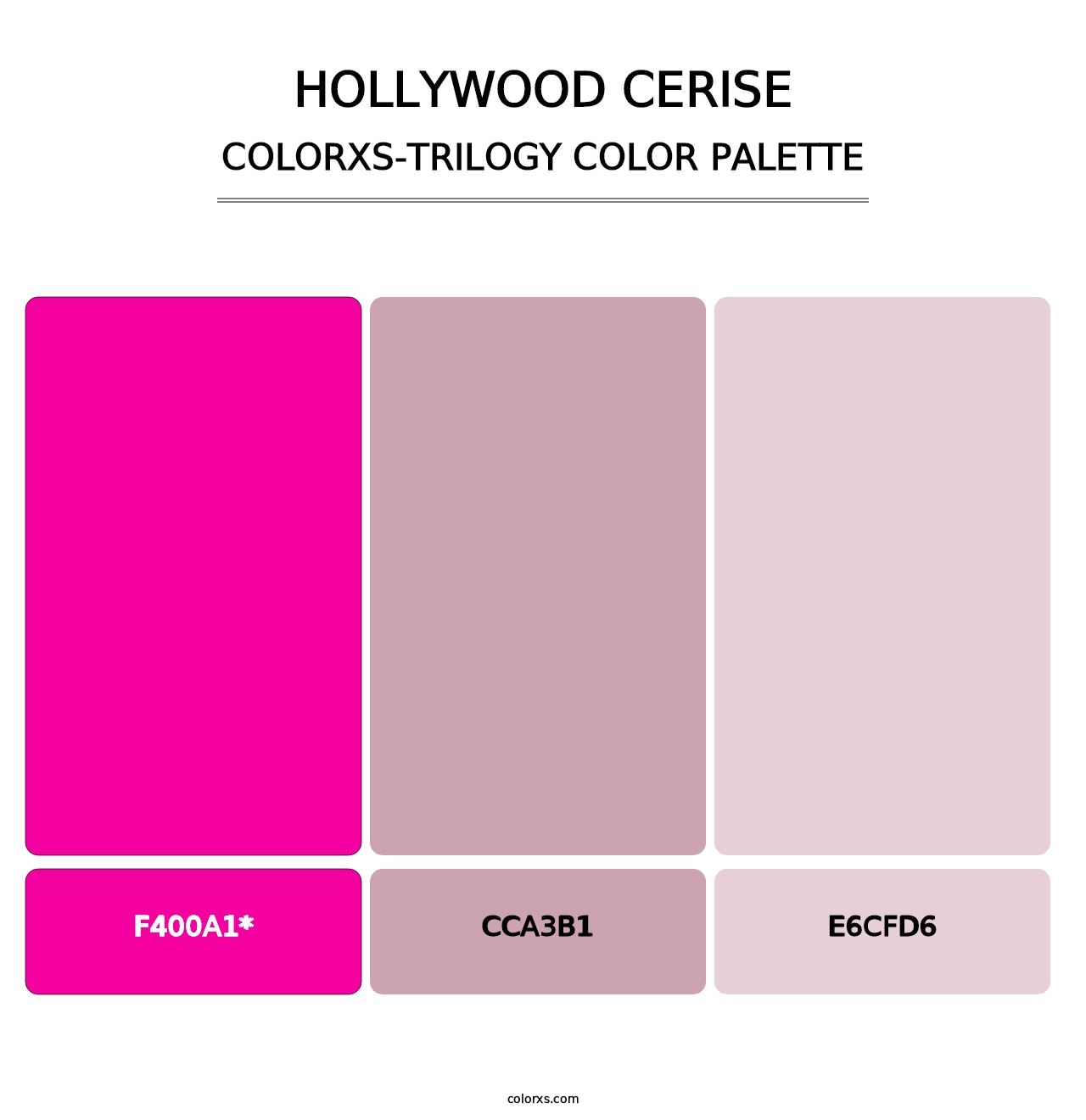 Hollywood Cerise - Colorxs Trilogy Palette