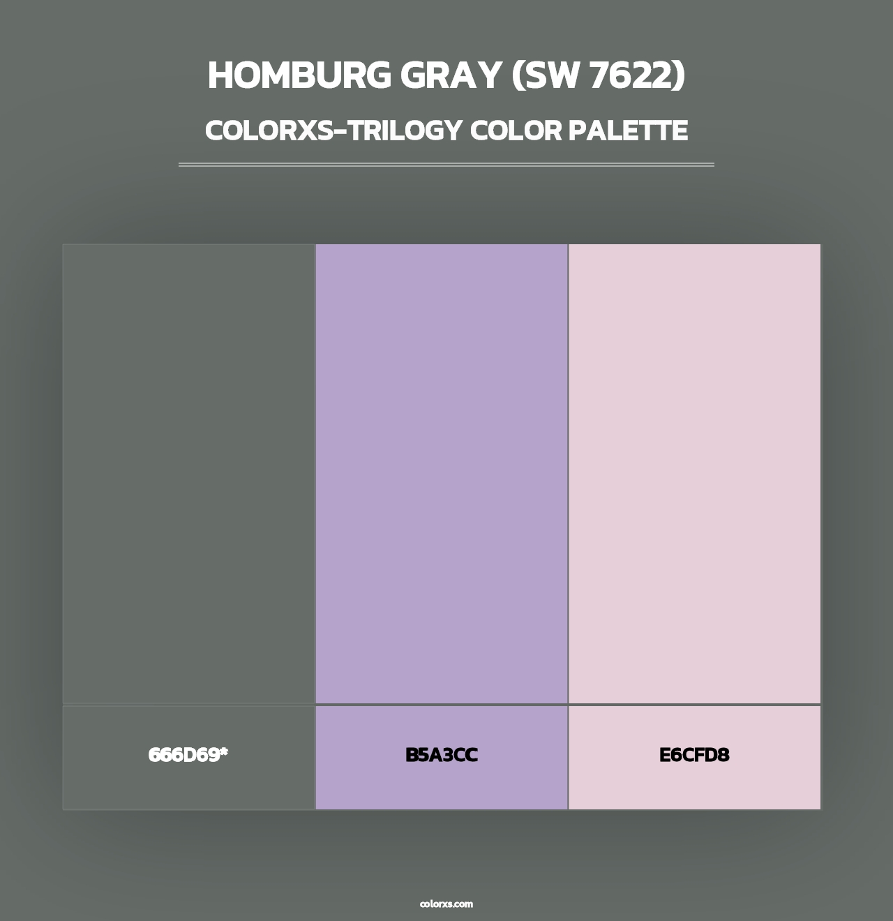 Homburg Gray (SW 7622) - Colorxs Trilogy Palette