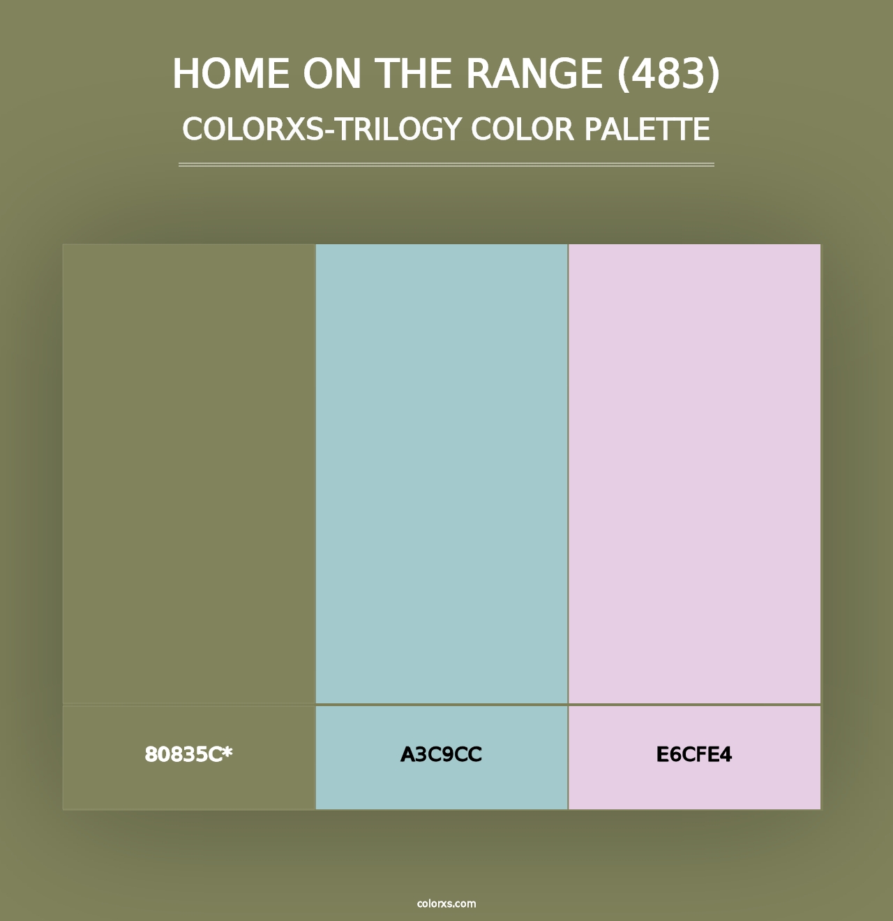 Home on the Range (483) - Colorxs Trilogy Palette