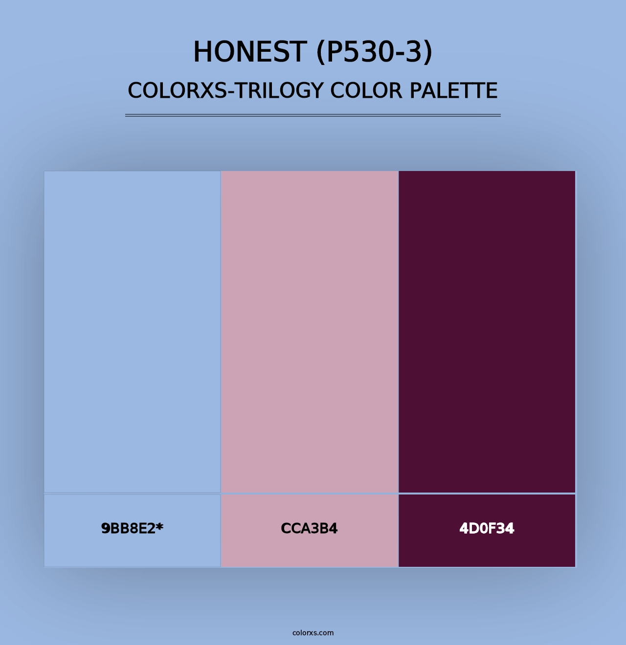 Honest (P530-3) - Colorxs Trilogy Palette