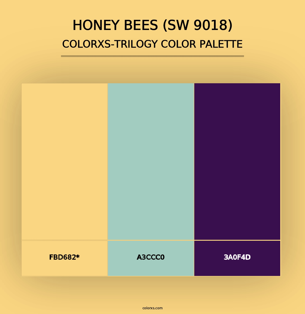 Honey Bees (SW 9018) - Colorxs Trilogy Palette