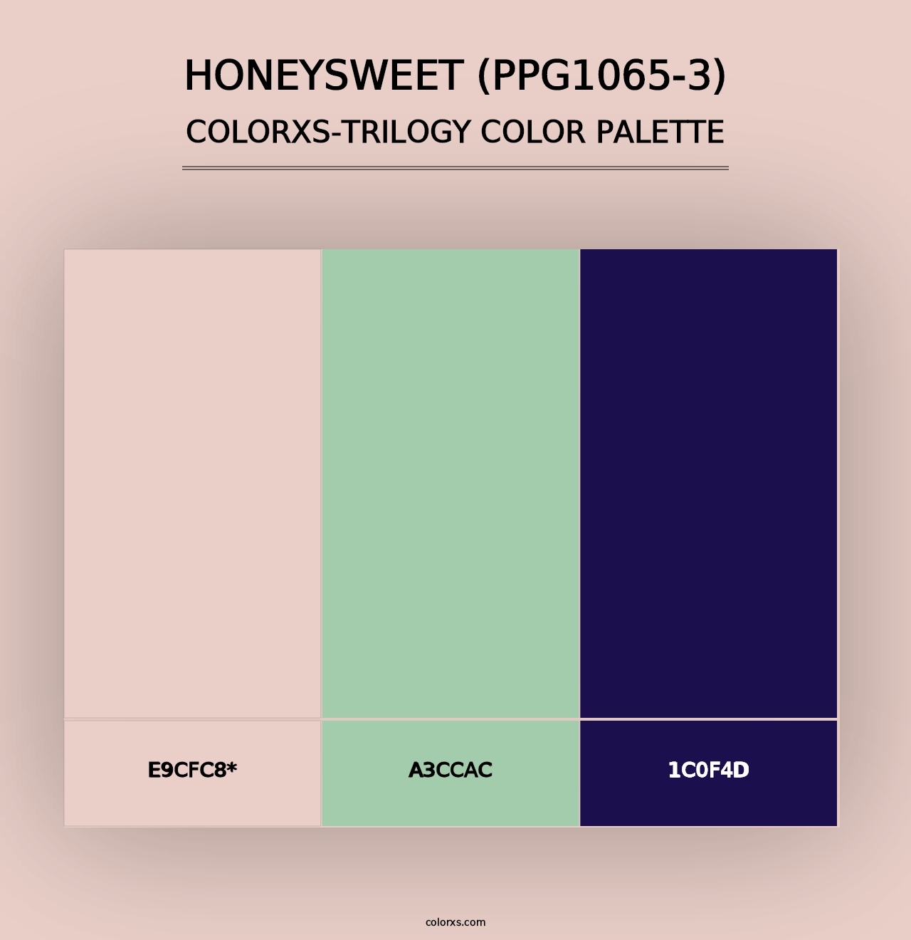 Honeysweet (PPG1065-3) - Colorxs Trilogy Palette